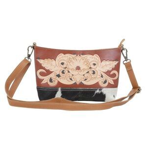 Myra Bag Handmade Solitude Wallet Leather & Hairon Canvas & Cowhide Leather